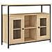 Credenza Rovere Sonoma 100x35x80 Cm In Legno Multistrato - Foto miniatura 2