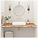 Piano Bagno 100x60x2,5 Cm Rettangolare Legno Massello Di Acacia - Foto miniatura 1