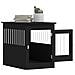 Gabbia Cani Da Arredamento Nera 55x80x68cm Legno Multistrato - Foto miniatura 9