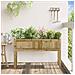 Fioriera Giardino Con Gambe 110x31x70 Cm Legno Pino Impregnato - Foto miniatura 2