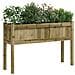 Fioriera Giardino Con Gambe 110x31x70 Cm Legno Pino Impregnato - Foto miniatura 3