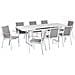 Set Da Giardino Alluminio Grigio 8 Posti Valcanetto /busseto - Foto miniatura 2