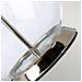 Lampada Da Scrivania Contemporanea Orb Metallo Nichel Lucido 1 Luce E27 - Foto miniatura 2