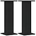 Supporti Altoparlanti 2 Pz Neri 30x30x80cm In Legno Multistrato - Foto miniatura 2