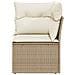 Divano Angolare Da Giardino Con Cuscini Beige In Polyrattan - Foto miniatura 3