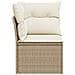 Divano Angolare Da Giardino Con Cuscini Beige In Polyrattan - Foto miniatura 4