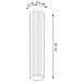 Lampada Da Soffitto Karbon 30 Beige Sl. 1589 - Minimalista Lampada Da Soffitto Beige 30x6.5x6.5 Cm - Foto miniatura 2