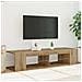 Mobile Porta TV con LED Artigianale 135x39x30 cm Truciolato - Foto miniatura 4