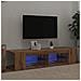 Mobile Porta TV con LED Artigianale 135x39x30 cm Truciolato - Foto miniatura 8