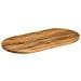 Piano Tavolo 140x50x3,8 Cm Ovale In Legno Massello Di Mango - Foto miniatura 2