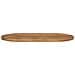 Piano Tavolo 140x50x3,8 Cm Ovale In Legno Massello Di Mango - Foto miniatura 3
