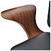 Sedia Da Ufficio Girevole In Legno Curvato E Similpelle - Foto miniatura 4
