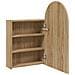 Armadietto Bagno con Specchio e LED ad Arco Rovere 42x13x70 cm - Foto miniatura 5