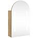 Armadietto Bagno con Specchio e LED ad Arco Rovere 42x13x70 cm - Foto miniatura 1