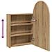 Armadietto Bagno con Specchio e LED ad Arco Rovere 42x13x70 cm - Foto miniatura 9