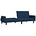 Divano Letto a 2 Posti Blu in Velluto - Foto miniatura 5
