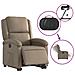 Poltrona Alzapersona Reclinante Elettrica Cappuccino Similpelle - Foto miniatura 6