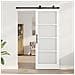 "Porta Scorrevole  con Set Hardware ""ORKDAL"" Bianca 83x211 cm, Porta Interna  con Vetro ""ORKDAL"" Bianca 83x211x4 cm" - Foto miniatura 3