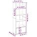 Libreria Grigio Sonoma 70x36x189 cm in Legno Multistrato - Foto miniatura 9