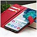 Custodia A Portafoglio Per Galaxy S20 Plus Con Supporto E Linguetta Magnetica, Rosso - Foto miniatura 2