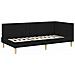 Cornice del letto ad angolo Altro con testiera Nero 90 x 200 cm - Foto miniatura 1