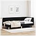 Cornice del letto ad angolo Altro con testiera Nero 90 x 200 cm - Foto miniatura 2