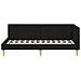 Cornice del letto ad angolo Altro con testiera Nero 90 x 200 cm - Foto miniatura 6
