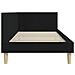 Cornice del letto ad angolo Altro con testiera Nero 90 x 200 cm - Foto miniatura 7