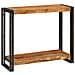 Tavolo consolle 90 x 33 x 75 cm Legno massello di mango ruvido - Foto miniatura 1