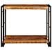 Tavolo consolle 90 x 33 x 75 cm Legno massello di mango ruvido - Foto miniatura 3