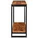 Tavolo consolle 90 x 33 x 75 cm Legno massello di mango ruvido - Foto miniatura 4