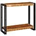 Tavolo consolle 90 x 33 x 75 cm Legno massello di mango ruvido - Foto miniatura 5
