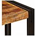 Tavolo consolle 90 x 33 x 75 cm Legno massello di mango ruvido - Foto miniatura 7