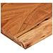 Piano Tavolo 140x40x3,8 cm Rettangolare Legno Acacia Bordi Vivi - Foto miniatura 7