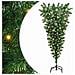 Albero di Natale artificiale pre-illuminato rovesciato con set di palline - Foto miniatura 1