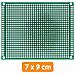 Piastra Prototipo Universale Doppia Faccia 70 X 90 Mm - Montaggio Tht | Fori 2,54 Mm | Elettronica Saldatura - Foto miniatura 2