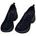Scarpe Da Donna Retrò Con Plateau E Punta Tonda - Comode Ed Eleganti Black 39 - Foto miniatura 3