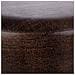 Sgabello In Legno E Similpelle Marrone 40x40x13/29h - Foto miniatura 3