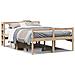 Letto per Anziani con Testiera 120x200 cm Legno Massello Pino - Foto miniatura 1