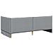 Struttura Letto Angolare con Materasso 2 pcs Grigio chiaro - Foto miniatura 9