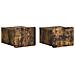 Mobiletto da notte a muro 2 pcs Rovere Fumo 33 x 34,5 x 24 cm - Foto miniatura 1