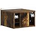 Mobiletto da notte a muro 2 pcs Rovere Fumo 33 x 34,5 x 24 cm - Foto miniatura 7