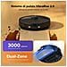 Q10 S5 Set Aspirapolvere Robot, 10.000Pa, Panno Sollevabile, Pulizia VibraRise 2.0 (3000 volte /min), Anti-groviglio, Evitamento degli Ostacoli, Strategie Tappeti, Controllo APP, Navigazione PreciSense LiDAR, Nero - Foto miniatura 3