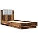 Struttura letto con testata Legno antico Legno ingegnerizzato - Foto miniatura 8