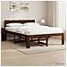 Letto matrimoniale con testiera ROSTOCK Marrone Scuro - Foto miniatura 2