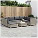 9 pz Set Lounge in Rattan con Cuscini GENDT Rattan naturale - Foto miniatura 5