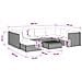 9 pz Set Lounge in Rattan con Cuscini GENDT Rattan naturale - Foto miniatura 8