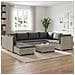 9 pz Set Lounge in Rattan con Cuscini GENDT Rattan naturale - Foto miniatura 10