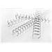 Spirali metalliche WireBind argento 11 mm (100)  - Foto miniatura 2