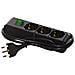 Multipresa Eco-Line con interruttore Con 3 prese italiane 10/16A + schuko Colore nero Cavo 1 4m di tipo H05VV-F 3G1 0 - Foto miniatura 2